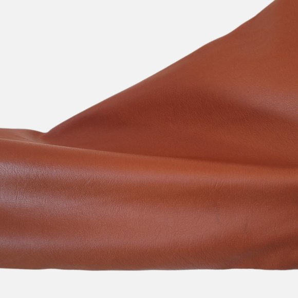 Miss Lili Faux Leather Orange Jacket - Size Small - Picture 9 of 11